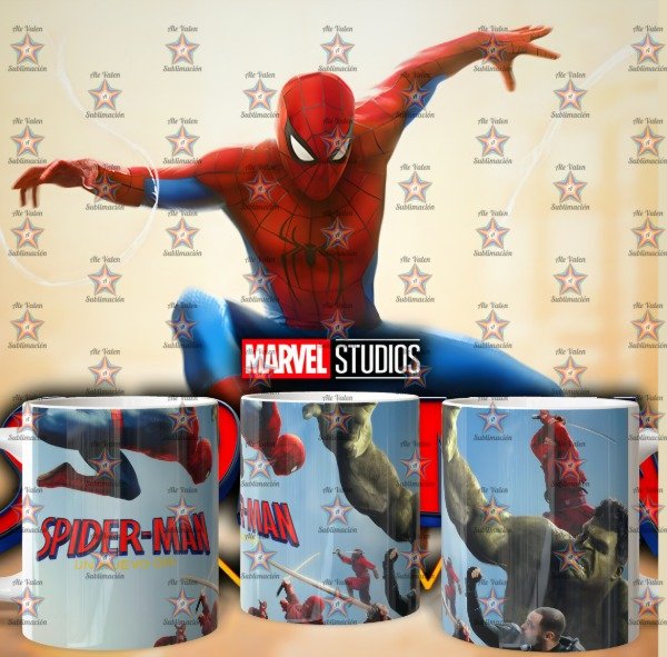 Producto - plantillas para taza de SPIDERMAN UN NUEVO DIA - 11