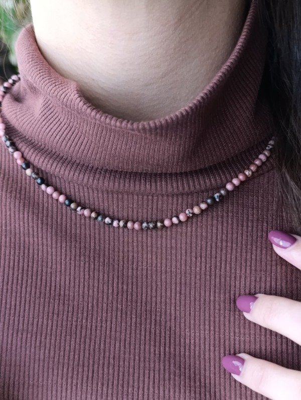 Producto - COLLAR RODONITA 4MM - 2