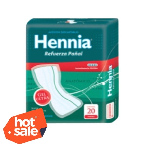 Producto - Hennia Refuerza Pañal Anatómico Incontinencia Severa 20u