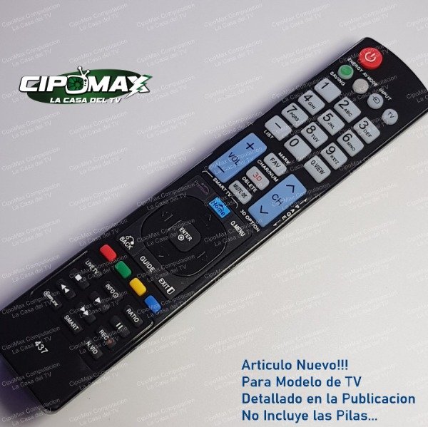 Control Remoto 437 LG 24MT45D Garantia CipoMax La Casa del TV