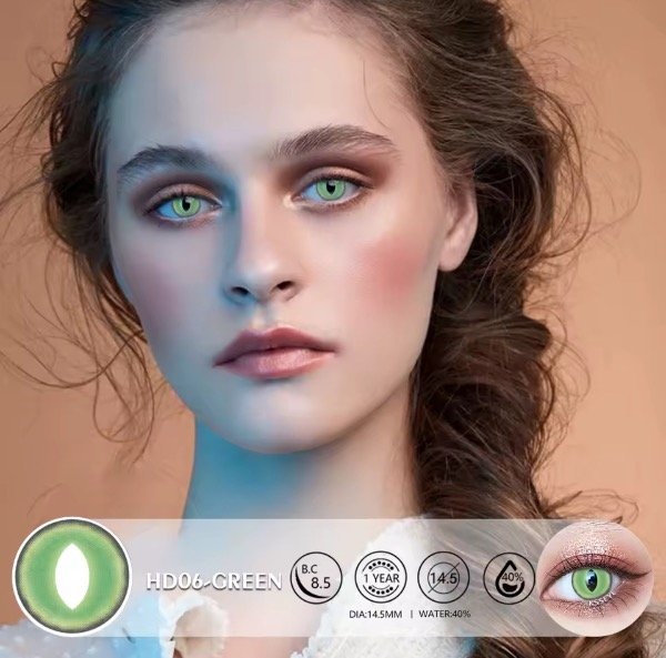 Producto - Lentes de contacto fantasía HD06 green