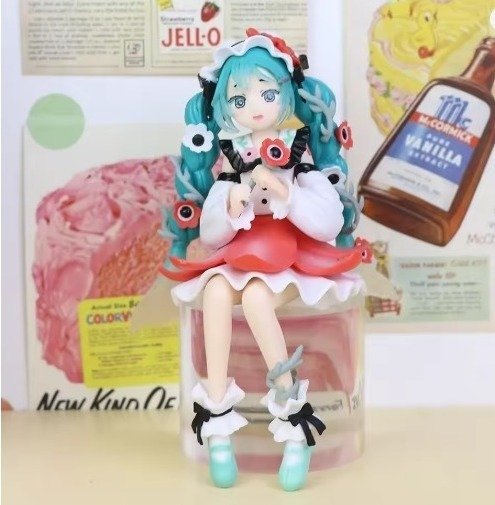 Producto - Figura Miku sentada primaveral (13CM)