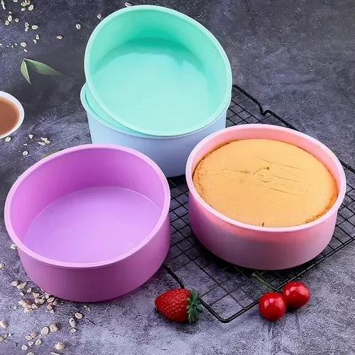 Producto - MOLDE DE BIZCOCHUELO REDONDO  SILICONA