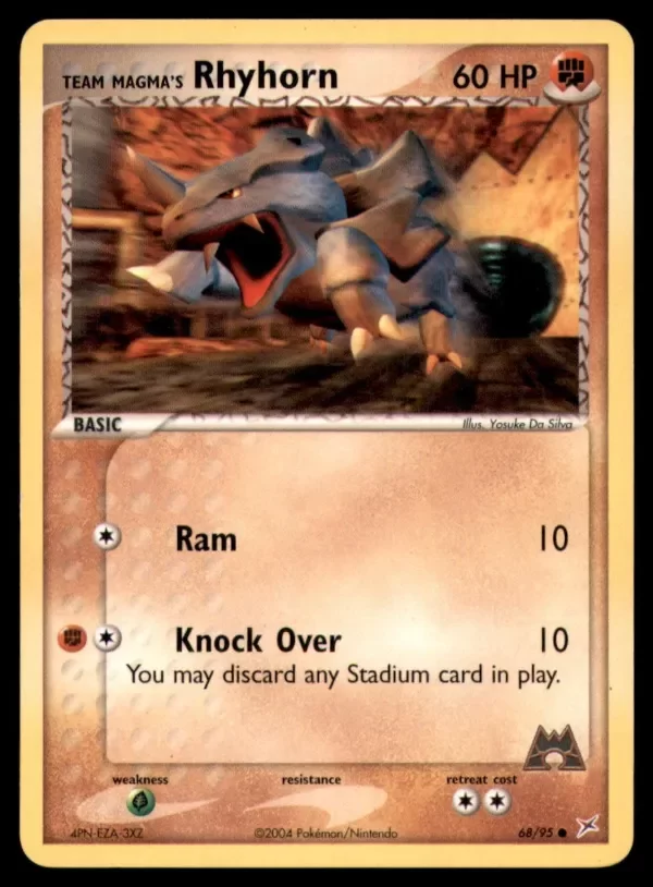 Producto - Team Magma s Rhyhorn 68 95 C Team Magma vs Team Aqua Pokemon