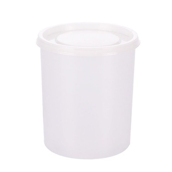 Producto - POTE PLÁSTICO NATURAL CON TAPA  1 KG X 25 U