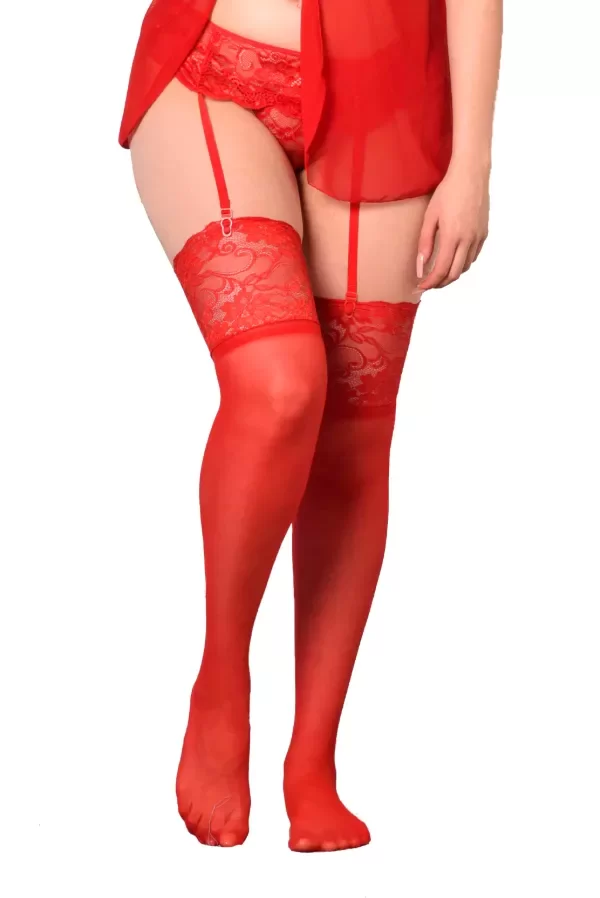 Producto - Medias Bucaneras De Lycra Puntilla Ancha XL - 1