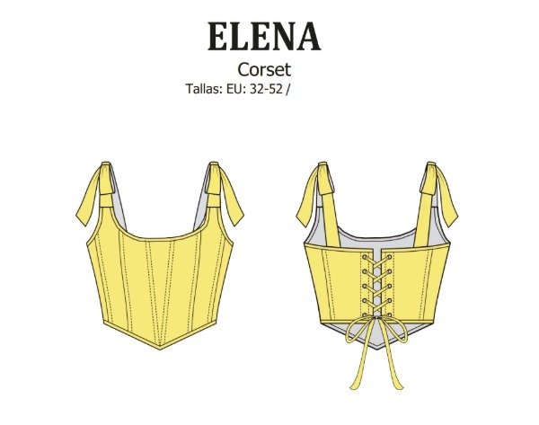Producto - Molde corset ELENA