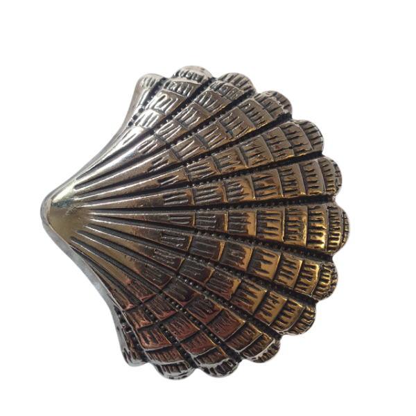 Producto - Hebilla Almeja plateada clara