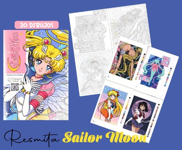 Producto - Resmita para colorear Sailor Moon x30 dibujos - 0