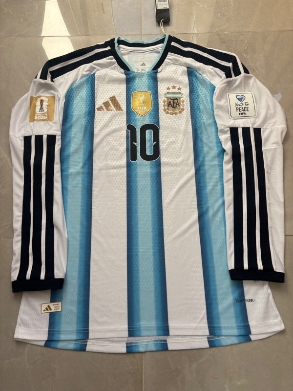 Producto - ARG Local Mundial 2026 Manga Larga - 10 Messi - Parches