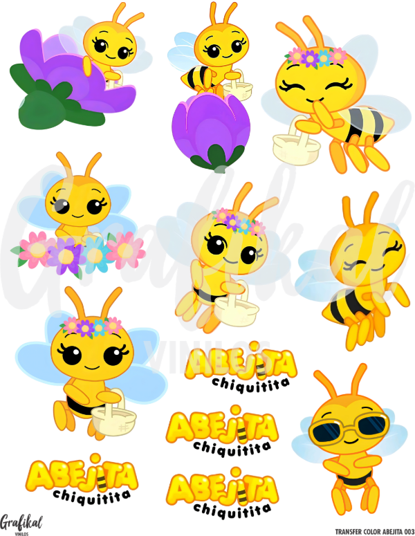 Producto - Transfer Color Abejita 003