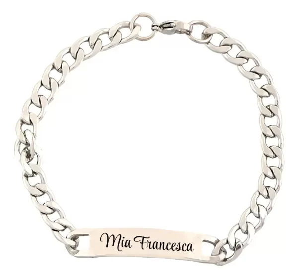 Producto - Pulsera Adulto acero quirurgico personalizada (unisex) - 1