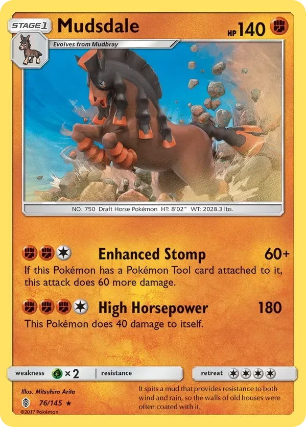 Producto - Mudsdale - 76/145 - Guardians Rising Prerelease Kit Exclusive NO HOLO