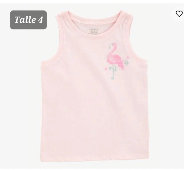 Producto - Musculosa carters talle 4 rosa