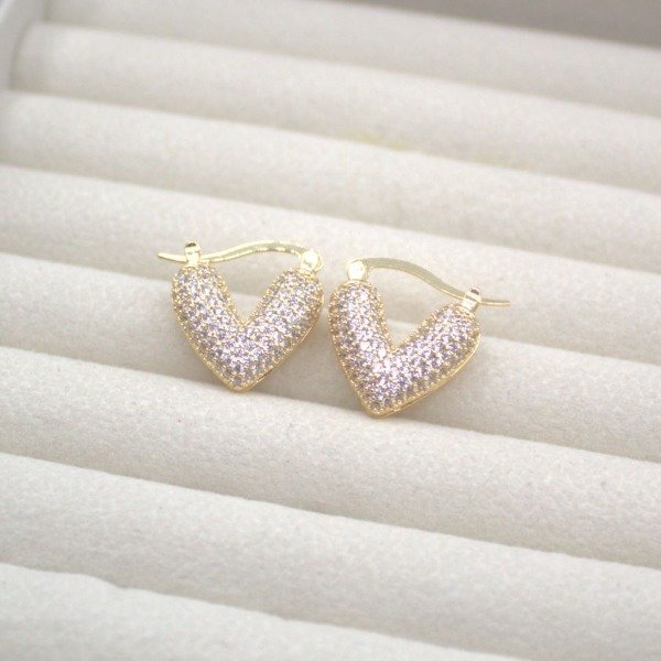 Producto - ARGOLLA DORADA CON FORMA DE CORAZON A835