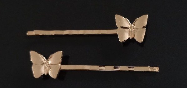 Producto - Par Hebilla Mariposa en Acero Dorado