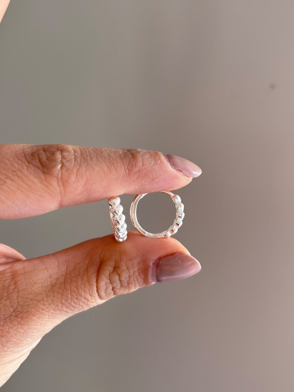 Producto - Argollas corazones 14mm