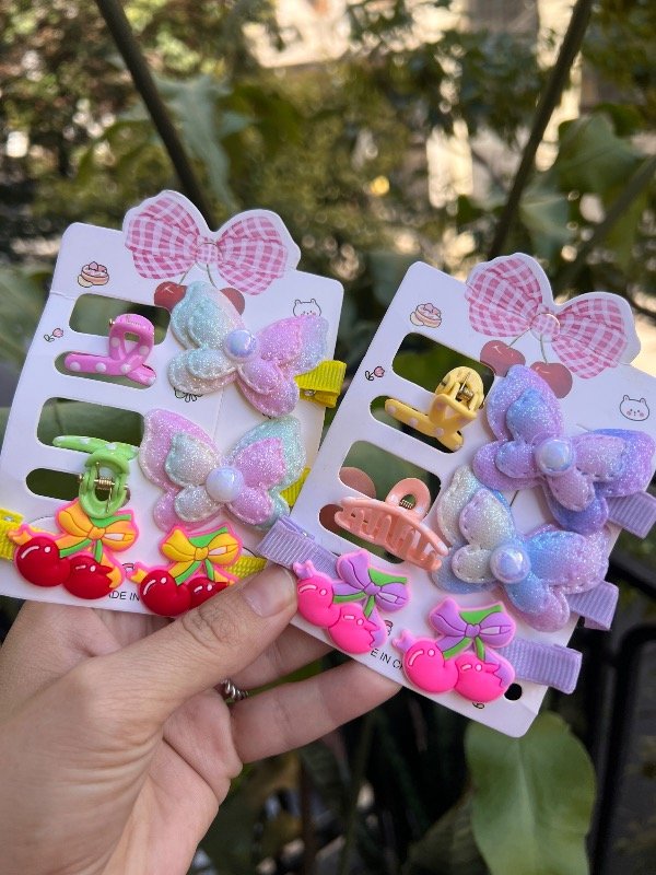 Producto - 2 set de broches para el pelo mariposa