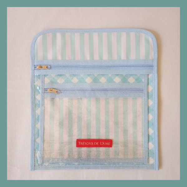 Producto - Set de 3 Estuches Multiuso Celeste