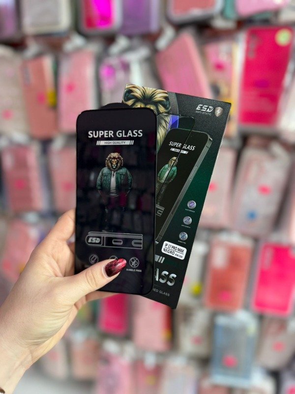 Producto - Vidrio templado super reforzado Iphone 17 pro max