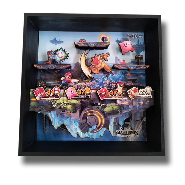 Producto - Cuadro 3d Super Smash Bros
