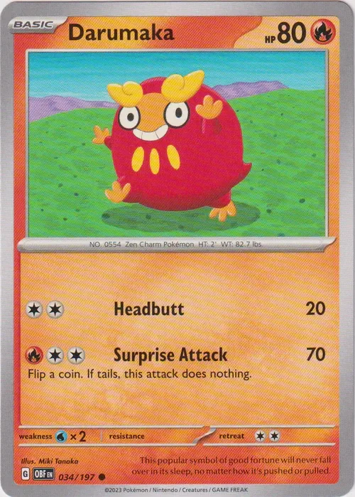 Producto - Darumaka - 034/197 - Obsidian Flames