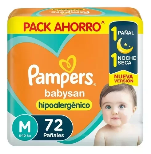 Producto - Pampers Babysan m 72
