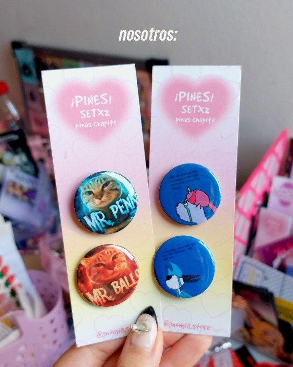 Producto - SET DE PINES CHAPITAS MATCHING - 2