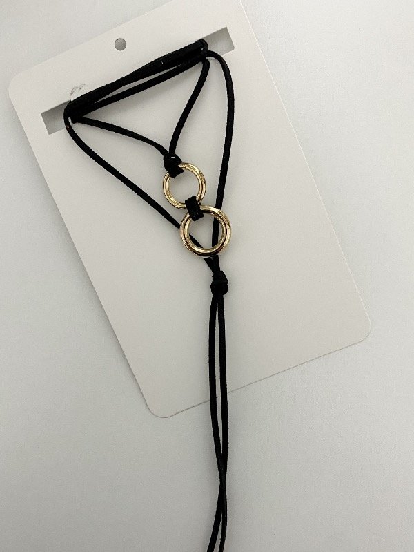 Producto - Collar negro y dorado Circle