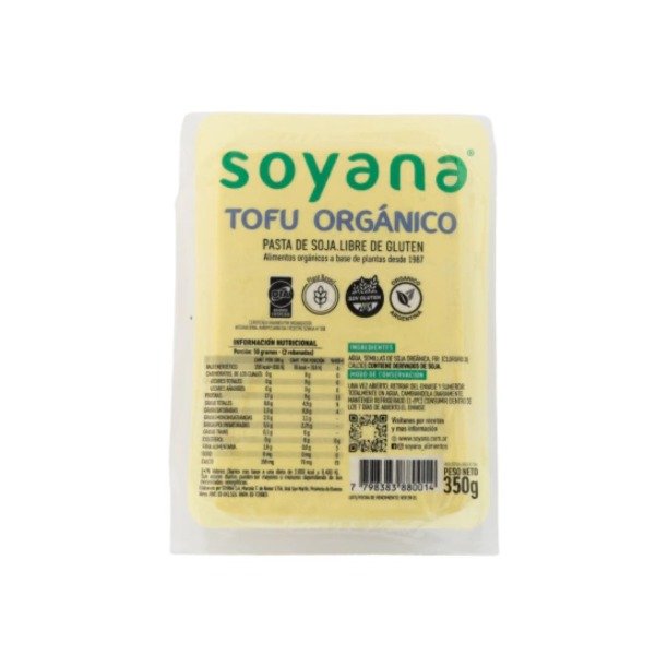 Producto - Tofu -SOYANA- de soja orgánico x 350gr SIN TACC