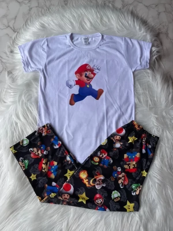 Producto - Pijama Mario Bross manga corta niños