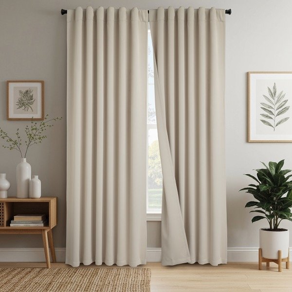 Producto - JUEGO DE CORTINAS BLACKOUT NATURAL