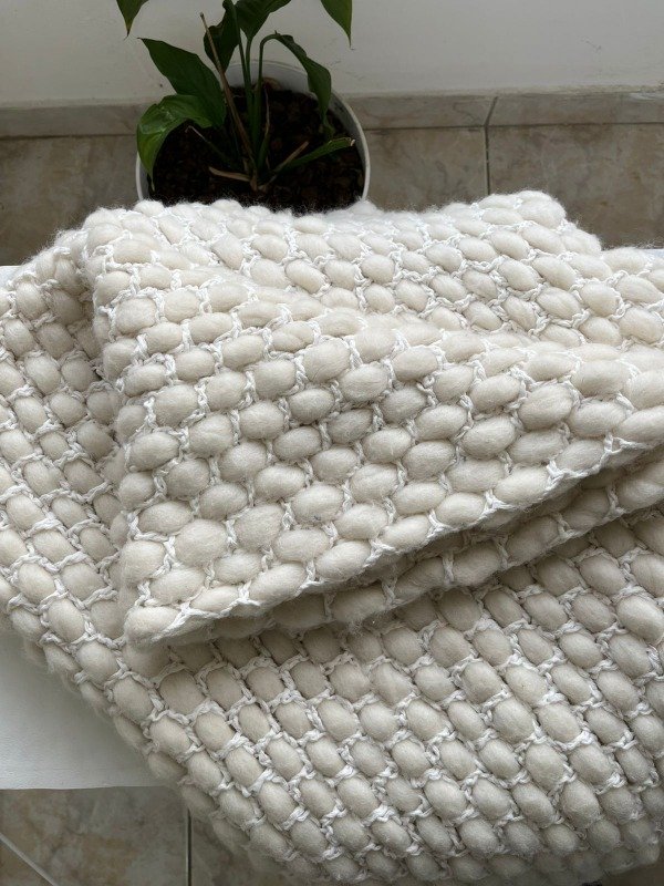 Producto - Manta Tejida Merino y Algodón - Chi