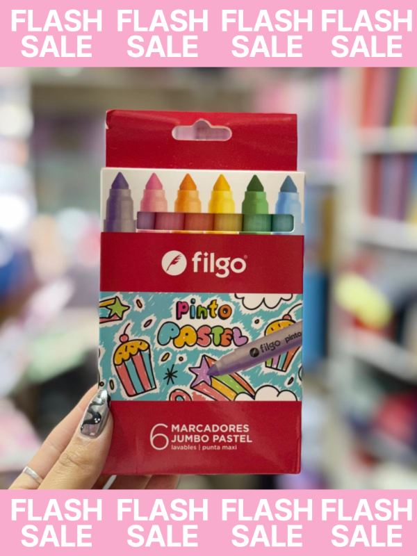 Producto - Cybermaley-Marcadores jumbo pastel filgo