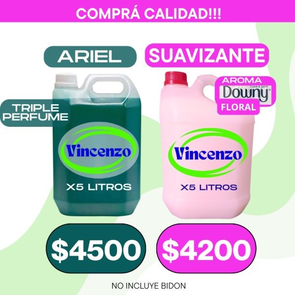 Producto - COMBO ARIEL MAS SUAVIZANTE DOWNY FLORAL