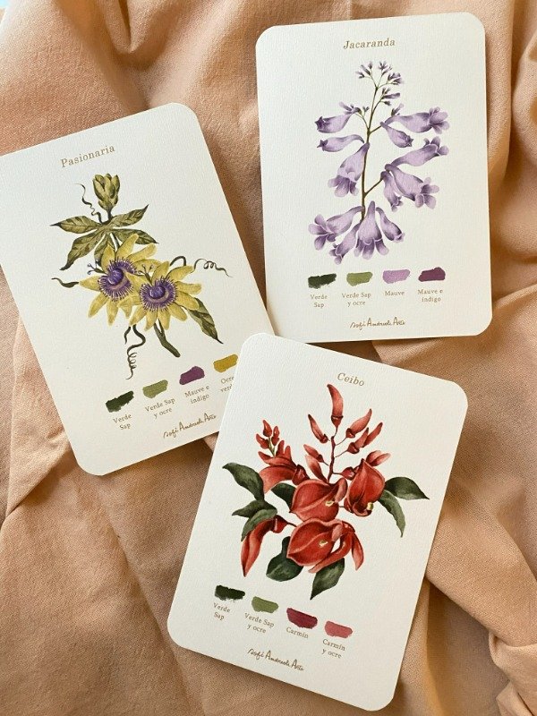 Producto - Postales COLECCIÓN BOTANICA X3