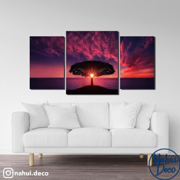 Producto - Sol en el hueco de un arbol Triptico dos medidas