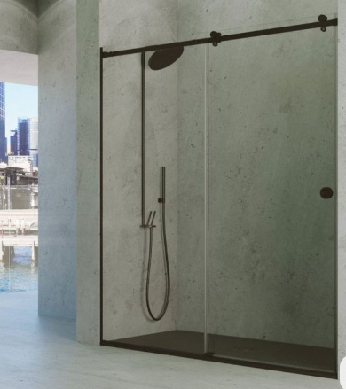 Producto - Box frontal steel door 1 paño fijo y 1 hoja corrediza