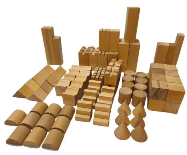 Producto - Bloques de madera de Guatambu natural x 100 piezas - 1