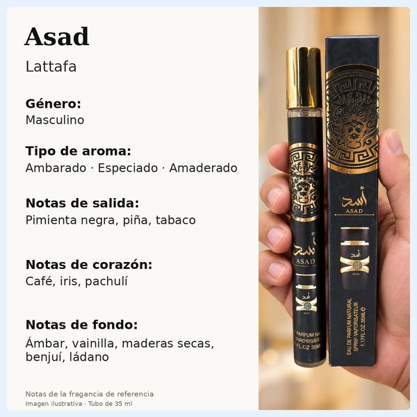 Producto - Perfumes Arabes en Tubo de 35 ml Fragancias Unisex y Masculinas - 1