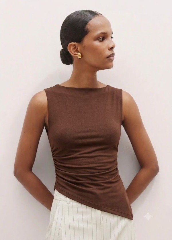 Producto - Musculosa Asimétrica Microfibra Tiffany