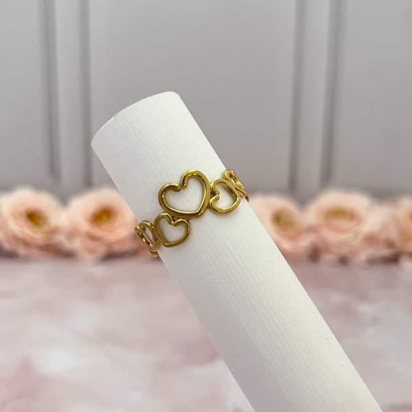 Producto - Anillo Acero Dorado Art. 289
