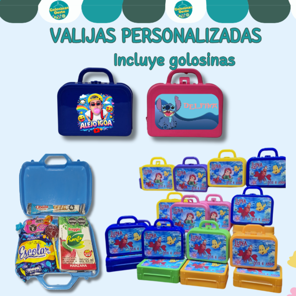 Producto - valijitas con golosinas