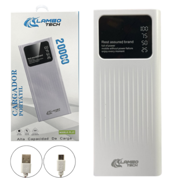 Producto - Power Bank 20.000 mAh Lambo Tech PL21