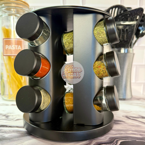 Producto - Especiero Giratorio x12 negro