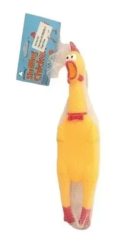 Producto - Gallina Chillona Pollo Chillon Juguete 16 cm Chifle para mascotas - 5