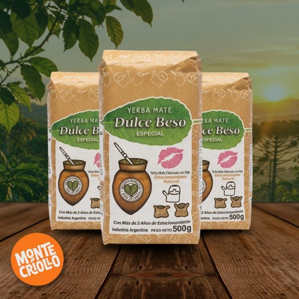 Producto - Yerba Mate Dulce Beso Tradicional (500 g) - 0