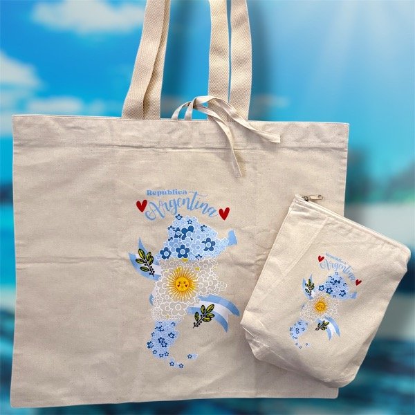 Producto - Bolso playero + yerbera Mi Argentina