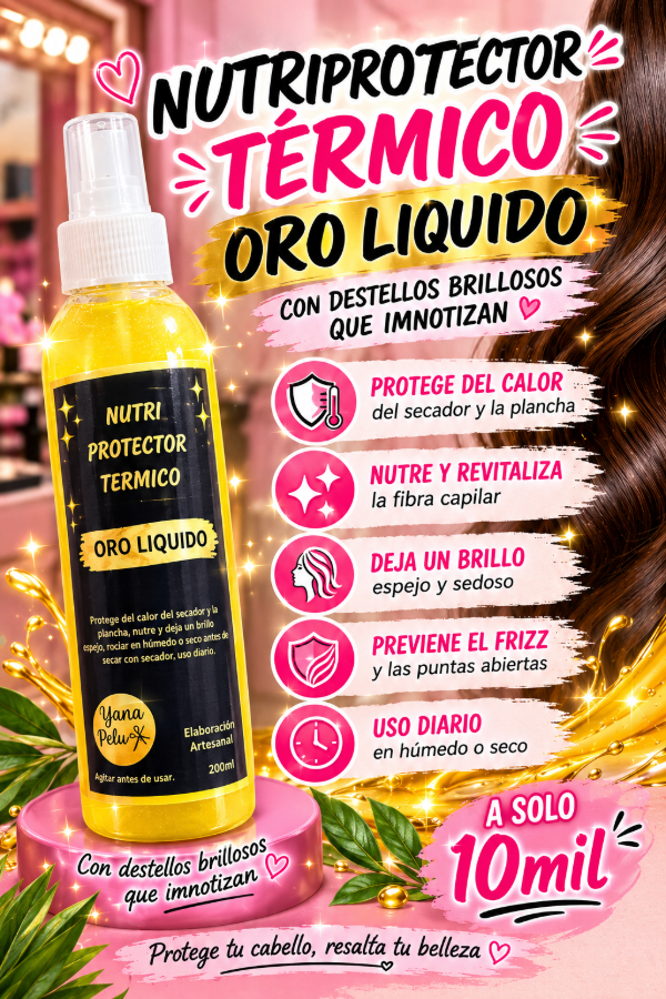 Producto - Nutriprotector termico ORO LIQUIDO