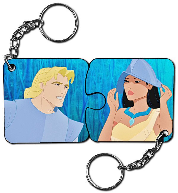 Producto - Pocahontas y Jhon -Llaveros